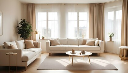 Fototapeta premium Photo interior modern design room 3d illustration