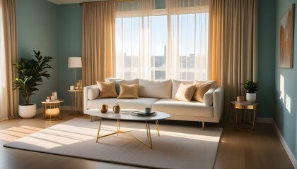 Photo interior modern design room 3d illustration