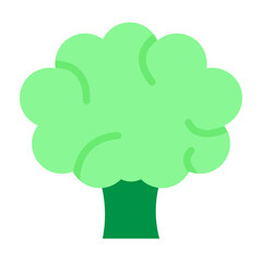 Broccoli Vector Flat Icon Design
