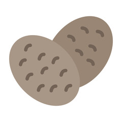Potato Vector Flat Icon Design