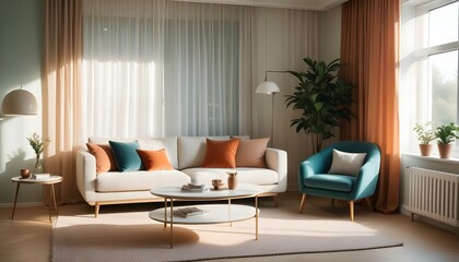 Photo interior modern design room 3d illustration