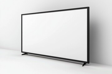 TV screen mockup on isolated background created with Generative AI