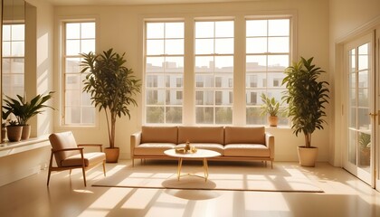 Fototapeta premium Photo interior modern design room 3d illustration