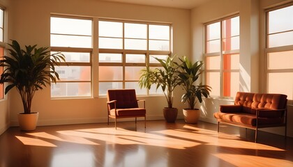 Photo interior modern design room 3d illustration