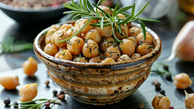 Crispy baked chickpeas with herbs ready in under 30 minutes for a perfect snack