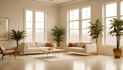 Fototapeta premium Photo interior modern design room 3d illustration