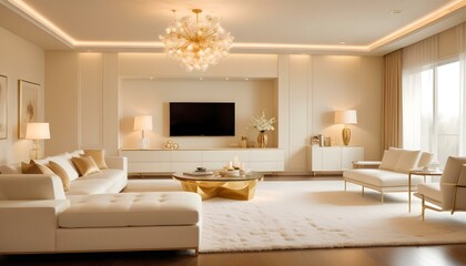 Fototapeta premium Photo interior modern design room 3d illustration