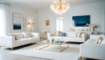 Fototapeta premium Photo interior modern design room 3d illustration