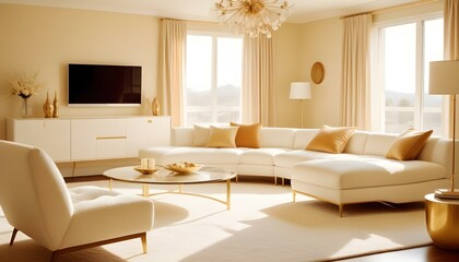 Fototapeta premium Photo interior modern design room 3d illustration