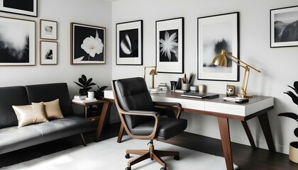 Photo interior modern design room 3d illustration