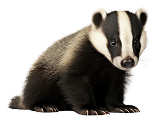 Fototapeta premium PNG Badger wildlife animal mammal.