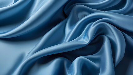 Obraz premium green wrinkled fabric folds background