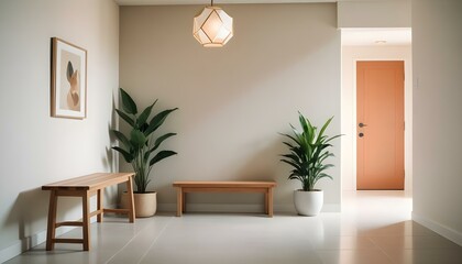 Fototapeta premium Photo interior modern design room 3d illustration