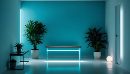 Photo interior modern design room 3d illustration