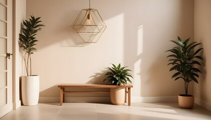 Photo interior modern design room 3d illustration