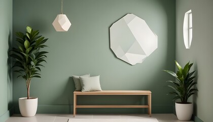 Photo interior modern design room 3d illustration