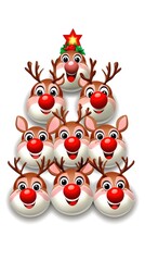 Obraz premium Christmas Reindeer Tree