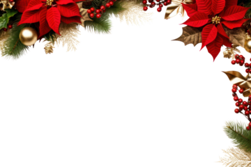 PNG Christmas corner arrangement christmas backgrounds plant.