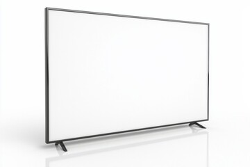 TV screen mockup on isolated background created with Generative AI