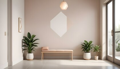 Fototapeta premium Photo interior modern design room 3d illustration