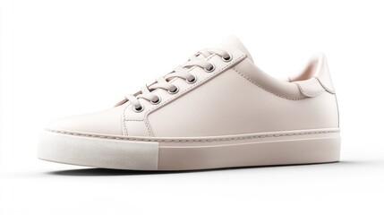 Close-up of a Clean White Sneaker