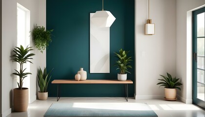 Photo interior modern design room 3d illustration