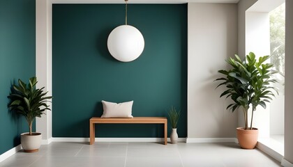 Photo interior modern design room 3d illustration