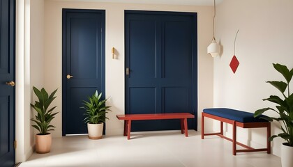 Photo interior modern design room 3d illustration