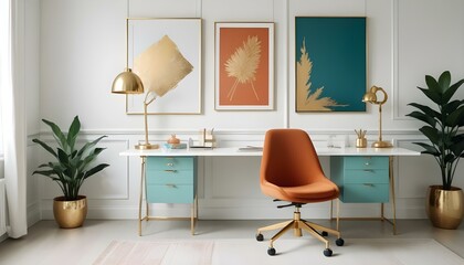Photo interior modern design room 3d illustration