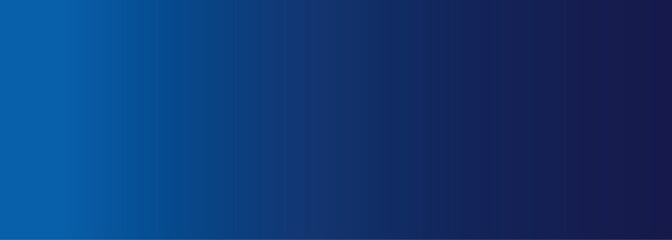 Dark blue gradient background banner. Abstract blue backdrop with soft color transition and empty space for text, perfect for web design. Vector illustration.