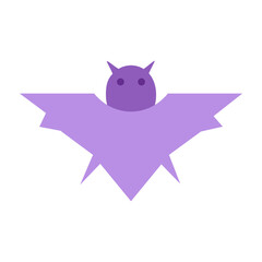 Bat Vector Flat Icon Design