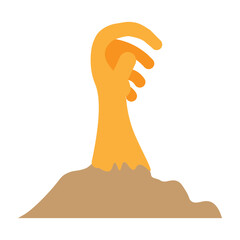 Claw Hand Vector Flat Icon Design