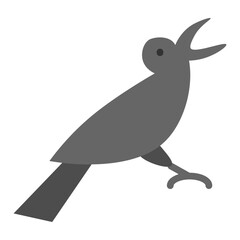 Crow Vector Flat Icon Design