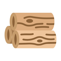 Timber Vector Flat Icon Design
