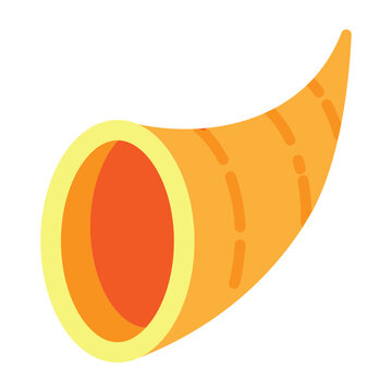 Cornocopia Vector Flat Icon Design