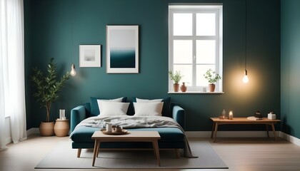 Photo interior modern design room 3d illustration