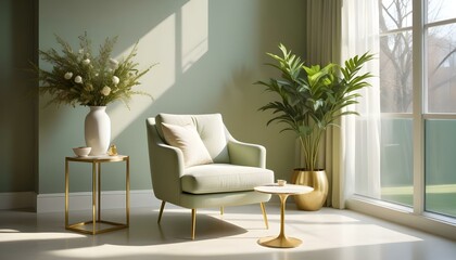 Photo interior modern design room 3d illustration