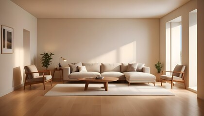 Photo interior modern design room 3d illustration