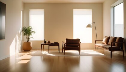 Fototapeta premium Photo interior modern design room 3d illustration