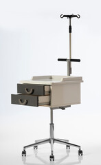 Functional Hospital and patient bed and medical supplies