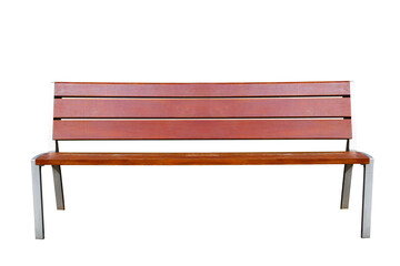 park bench isolated on white background