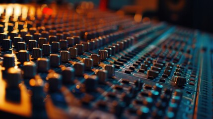 Obraz premium sound mixer board