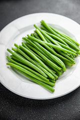 green beans fresh vegetable string bean fresh meal food snack on the table copy space food background rustic top view
