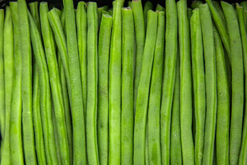 green beans fresh vegetable string bean fresh meal food snack on the table copy space food background rustic top view