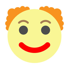 Clown Vector Flat Icon Design