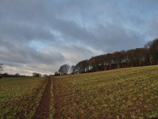 clouds over the fields