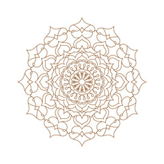 Harmony Within the Circle, A Radiant Mandala of Tranquil Beauty Design