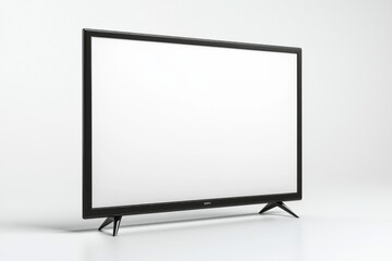 Naklejka premium TV screen mockup on isolated background created with Generative AI