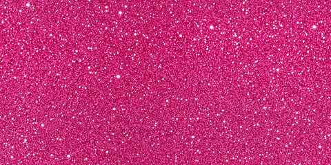 Seamless hot pink trendy small shiny sparkly glitter barbiecore aesthetic fashion backdrop. Shiny bold feminine fuchsia bling pattern. Girly colorful background texture or wallpaper. 3D rendering.