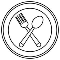 Cutlery Icon Vector Art